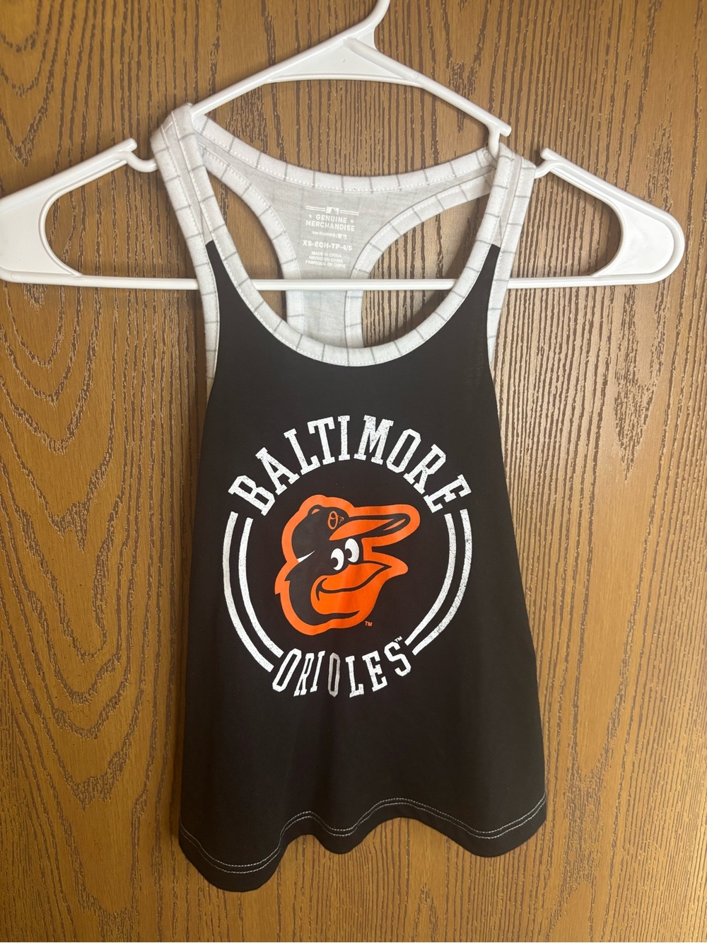 New With Tags Baltimore Orioles Girls Size 4/5 Tank Top MLB